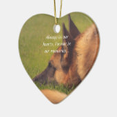 美しいジャーマン・シェパード失ったペットオーナメント セラミックオーナメント (左)