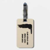 美しいジャーマン・シェパード犬 ラゲッジタグ (裏面縦)