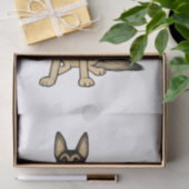 美しいジャーマン・シェパード犬|元のペット芸術 薄葉紙 (ギフト)