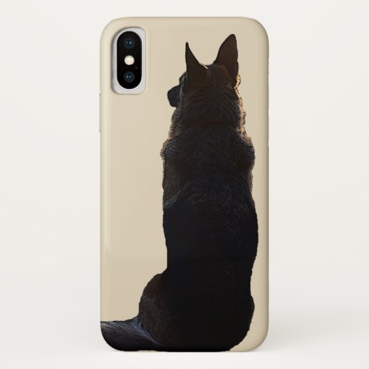 美しいジャーマン・シェパード犬 Case-Mate iPhoneケース (裏面)