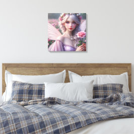 美しいジューンフェアリーのバラ キャンバスプリント