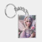 美しいジューンフェアリーのバラ キーホルダー (正面左)