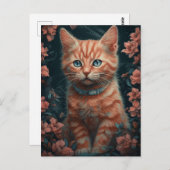 美しいジンジャーキットン ポストカード (正面/裏面)