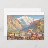 美しいスイスの風景 ポストカード (正面/裏面)