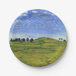 美しいスイスの風景(by Ferdinand Hodler) ペーパープレート