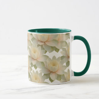 美しいスイレンの花 マグカップ