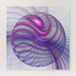 美しいスイング抽象芸術モダンフラクタルアートピンク ジグソーパズル