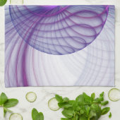 美しいスウィングモダン抽象芸術フラクタルアートピンク キッチンタオル (折り畳み)