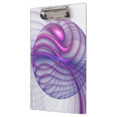 美しいスウィングモダン抽象芸術フラクタルアートピンク クリップボード (左)