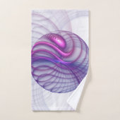 美しいスウィングモダン抽象芸術フラクタルアートピンク バスタオルセット (ハンドタオル)