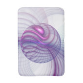 美しいスウィングモダン抽象芸術フラクタルアートピンク バスマット (正面縦)