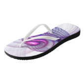 美しいスウィングモダン抽象芸術フラクタルアートピンク ビーチサンダル (アングル)