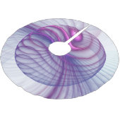 美しいスウィングモダン抽象芸術フラクタルアートピンク ブラッシュドポリエステルツリースカート (アングル)