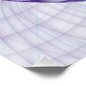 美しいスウィングモダン抽象芸術フラクタルアートピンク ポスター (コーナー)