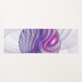 美しいスウィングモダン抽象芸術フラクタルアートピンク ヨガマット (正面(横))