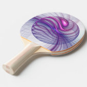 美しいスウィングモダン抽象芸術フラクタルアートピンク 卓球ラケット (正面アングル)