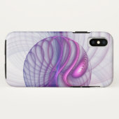 美しいスウィングモダン抽象芸術フラクタルアートピンク Case-Mate iPhoneケース (裏面(横))