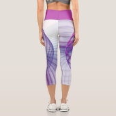 美しいスウィングモダン抽象芸術フラクタル・アート カプリレギンス (裏面)