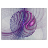 美しいスウィング モダン アブストラクト フラクタル アート ピンク カッティングボード (正面)