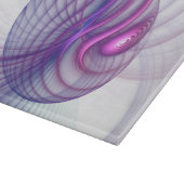 美しいスウィング モダン アブストラクト フラクタル アート ピンク カッティングボード (角)