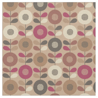 美しいスウェーデンフローラのシームレスなパターン ファブリック