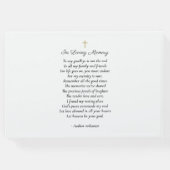 美しいスカイサンセット葬儀記念写真 ゲストブック (裏面)