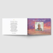 美しいスカイサンセット葬儀記念写真 ゲストブック (全面)