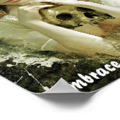 美しいスカル ポスター (角)