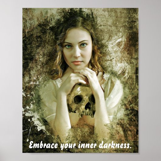 美しいスカル ポスター (正面)