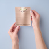 美しいスキニーラッシュメイクアップスタイリスト眉毛 チラシ (手)