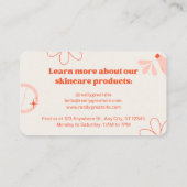 美しいスキンケアQRコード 名刺 (裏面)