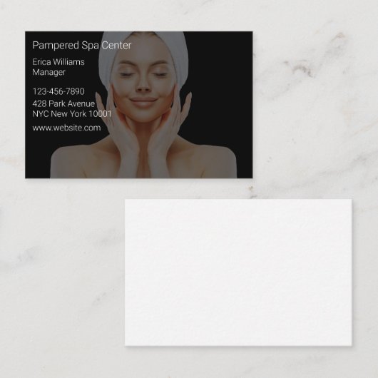 美しいスキン気に名刺 名刺 (正面/裏面)