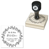 美しいスクリプトアドレス ラバースタンプ (押印)