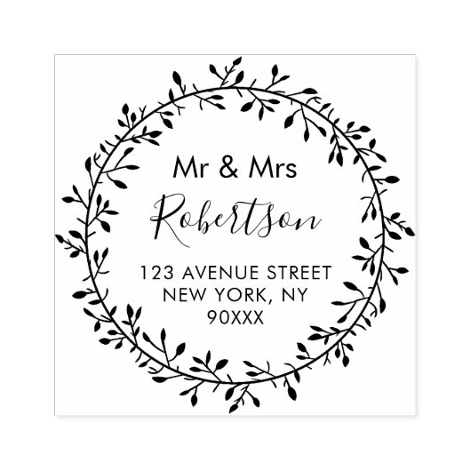 美しいスクリプトアドレス ラバースタンプ (インプリント)