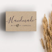 美しいスクリプト手作りのクラフトビジネス 名刺