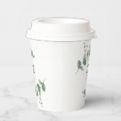 美しいスクリプトeucalyptus 結婚葉の 紙コップ (右)