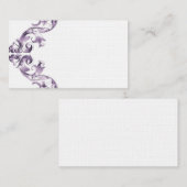 美しいスクロールされた名刺 名刺 (正面/裏面)