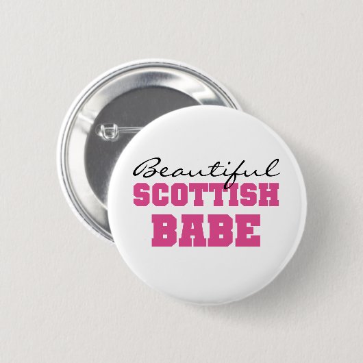 美しいスコットランドの可愛い人 缶バッジ (正面&裏面)