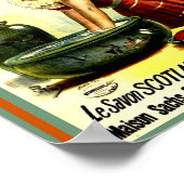 美しいスコットランドの石鹸ヴィンテージレディ1893コピー ポスター (角)