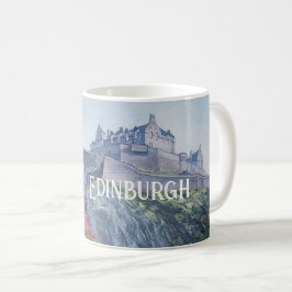 美しいスコットランドエディンバラ城素晴らし芸術 コーヒーマグカップ