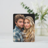 美しいスタイリッシュな写真の感謝カード サンキューカード (スタンド正面)