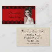 美しいスタイリッシュサロン及びスパ名刺 名刺 (正面/裏面)