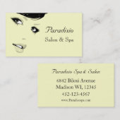 美しいスタイリッシュサロン及びスパ名刺 名刺 (正面/裏面)