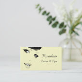 美しいスタイリッシュサロン及びスパ名刺 名刺 (スタンド正面)