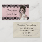 美しいスタイリッシュサロン及びスパ名刺 名刺 (正面/裏面)