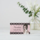 美しいスタイリッシュサロン及びスパ名刺 名刺 (スタンド正面)