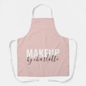 美しいスタイリッシュサロン役職ピンクビジネス エプロン (正面)