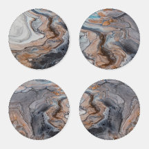 美しいスタイリッシュブロンズ、グレー、青の霜降り