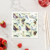 美しいスタイリッシュ蝶 スタンダードカクテルナプキン (インサイチュ)