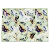 美しいスタイリッシュ蝶 ラージペーパーバッグ (正面)